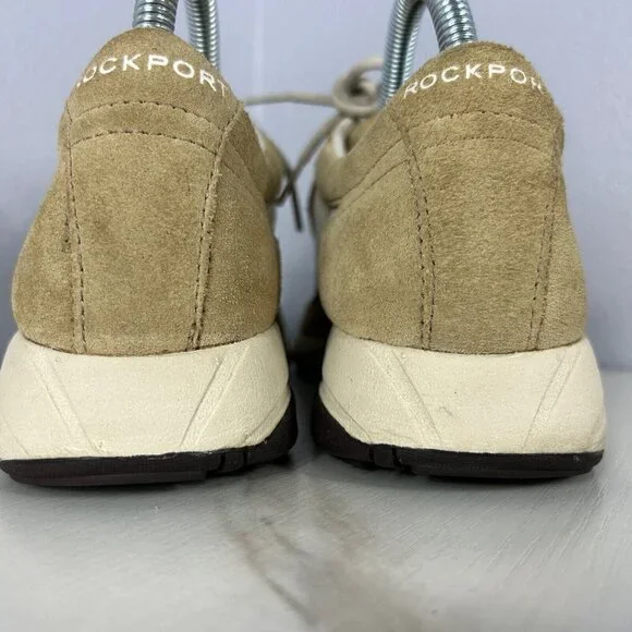 Rockport Beige Suede Leather and Mesh Upper Womens Sneakers APW7099RM Size 8 - Picture 4 of 6